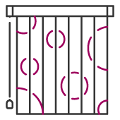 Patterned Vertical Blind Icon